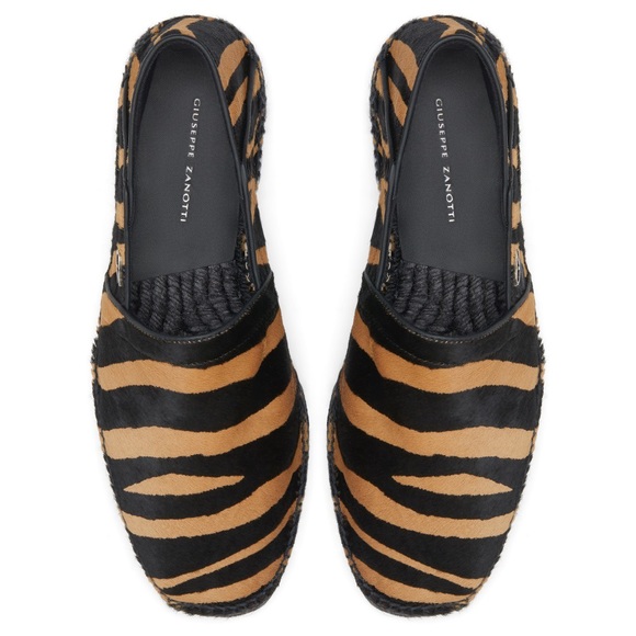 ?giuseppe zanotti NIB pony hair tiger slipons main image 8